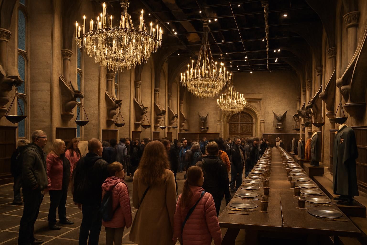 réservez vos billets pour le harry potter studio tour à londres et plongez dans l'univers magique des films warner bros. découvrez les coulisses, décors et accessoires emblématiques.