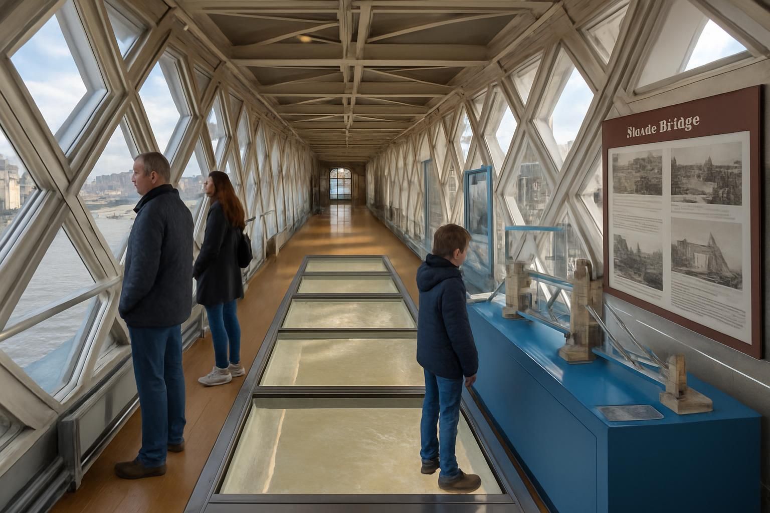 découvrez tower bridge à londres avec des billets pour l'exposition interactive et la passerelle vitrée offrant une vue spectaculaire sur la tamise.